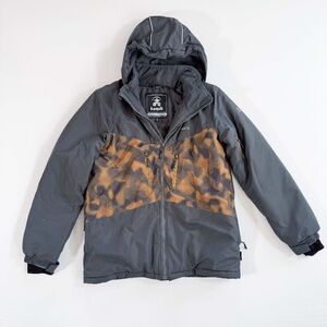 KAMIK Weatherproof Insulated Fleece Lined Ski Snowboard Jacket Grey Boy SZ 16